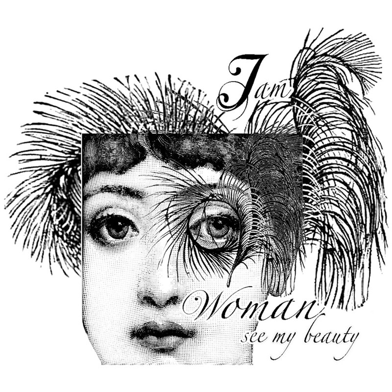 #2103 - See My Beauty Face - Woman/Collage